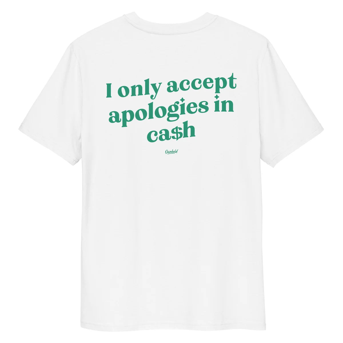 ACCEPT APOLOGIES IN CA$H